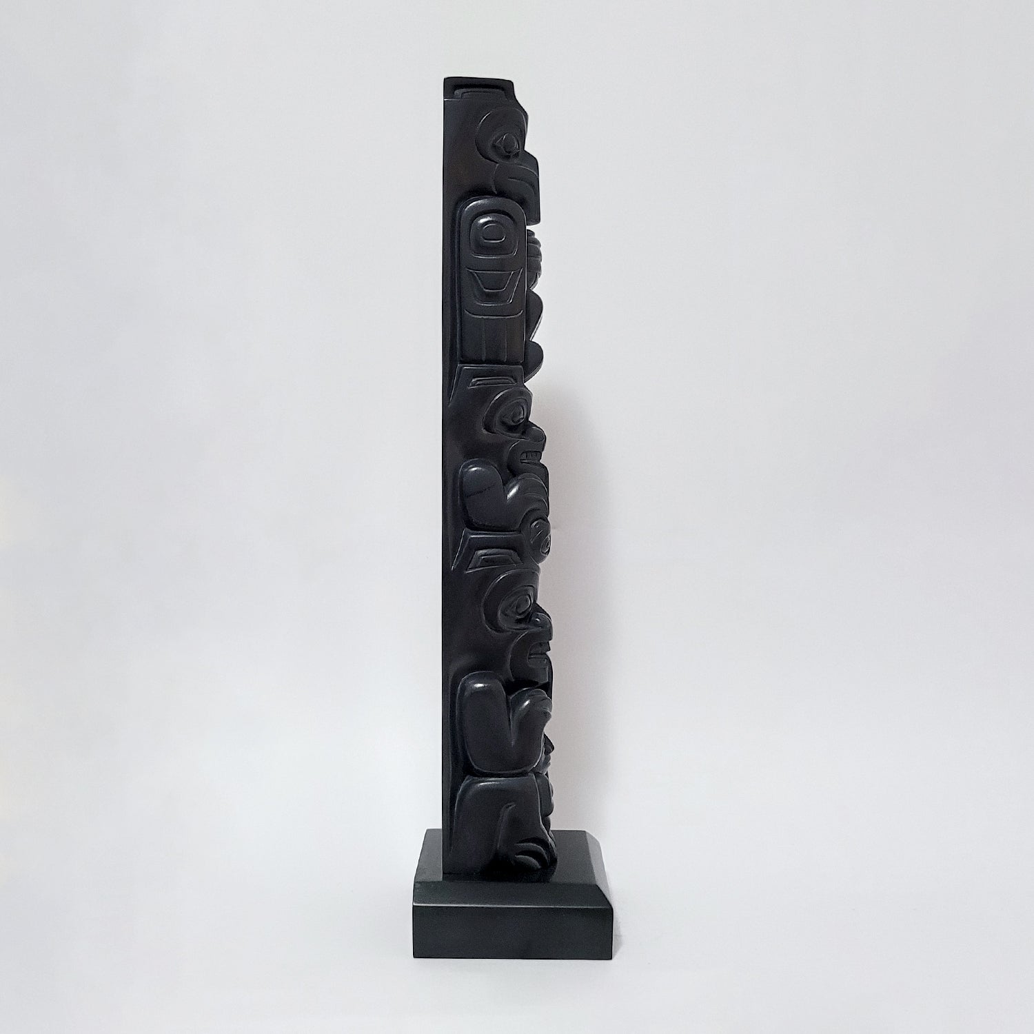 Argillite Totem Pole by Haida artist Gryn White