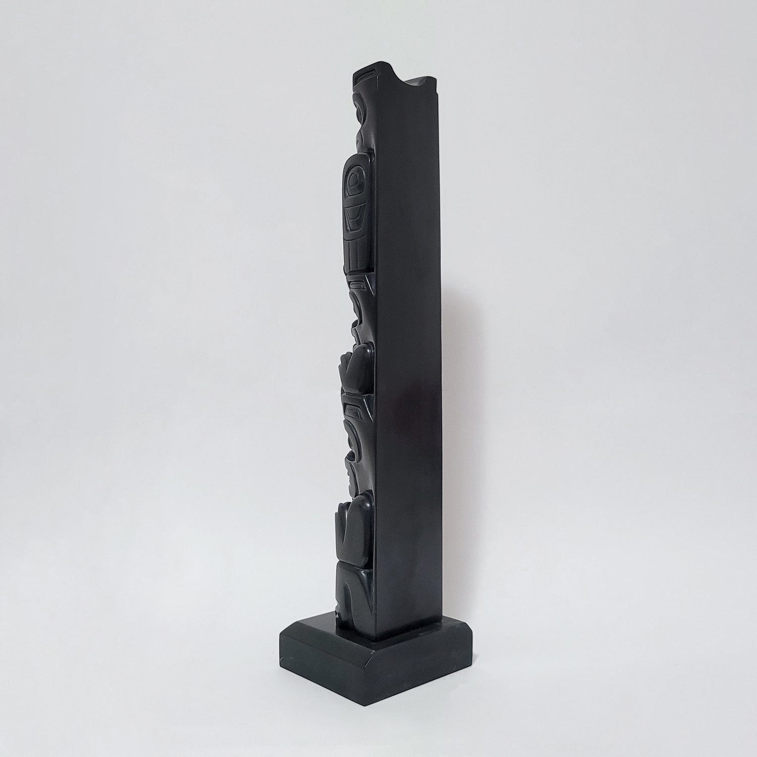 Argillite Totem Pole by Haida artist Gryn White