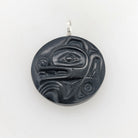 Argillite Wasgo Pendant by Haida artist Gryn White