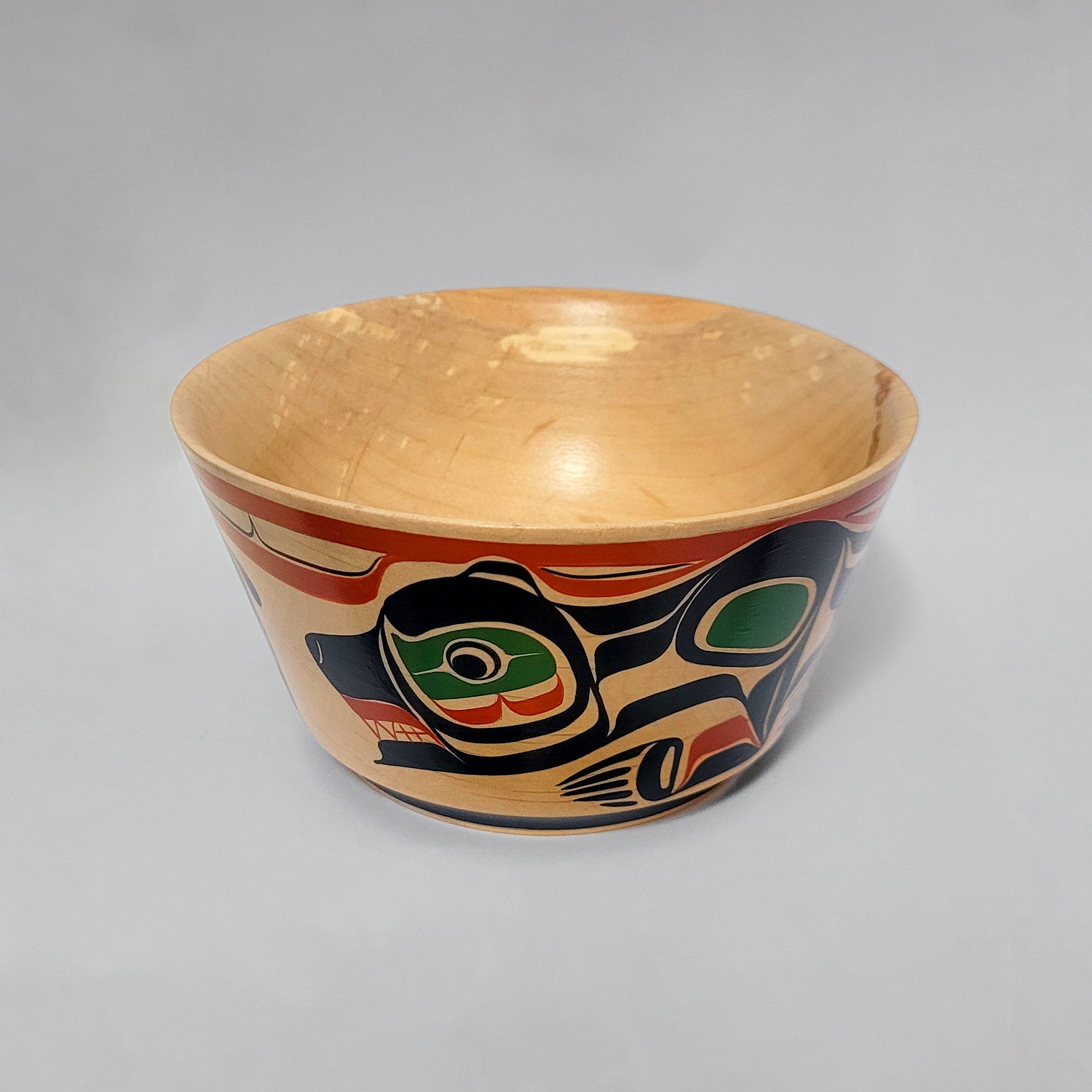 Grizzly Bear Bowl by Kwakwaka'wakw artist Harris Smith