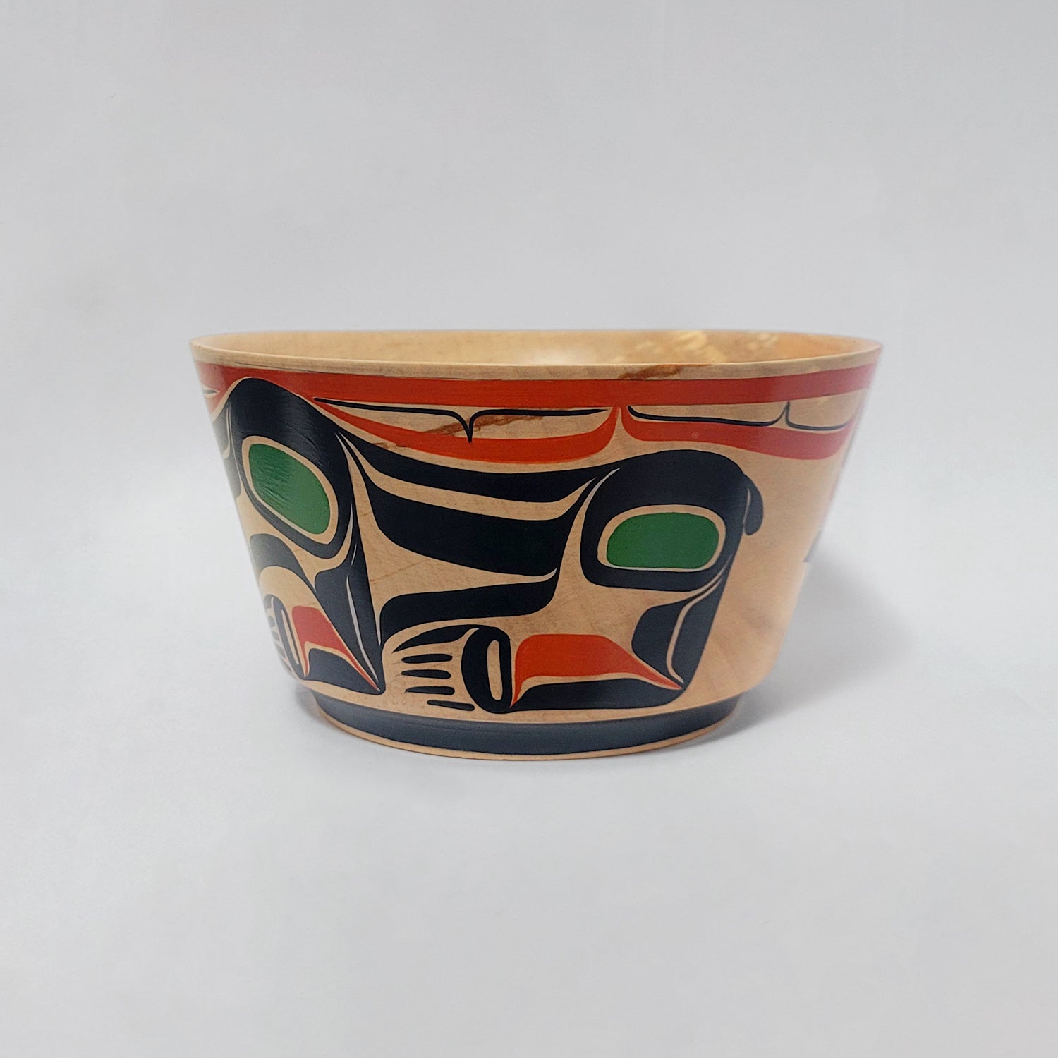 Grizzly Bear Bowl by Kwakwaka'wakw artist Harris Smith