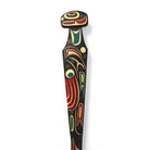 Bear Paddle hand-carved by Kwakwaka'wakw artist Tom D. Hunt