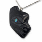 Argillite Bear Pendant by Haida artist Cooper Wilson