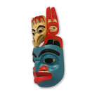 Bear Raven Transformation Mask by Tlingit/Tutchone artist Eugene Alfred