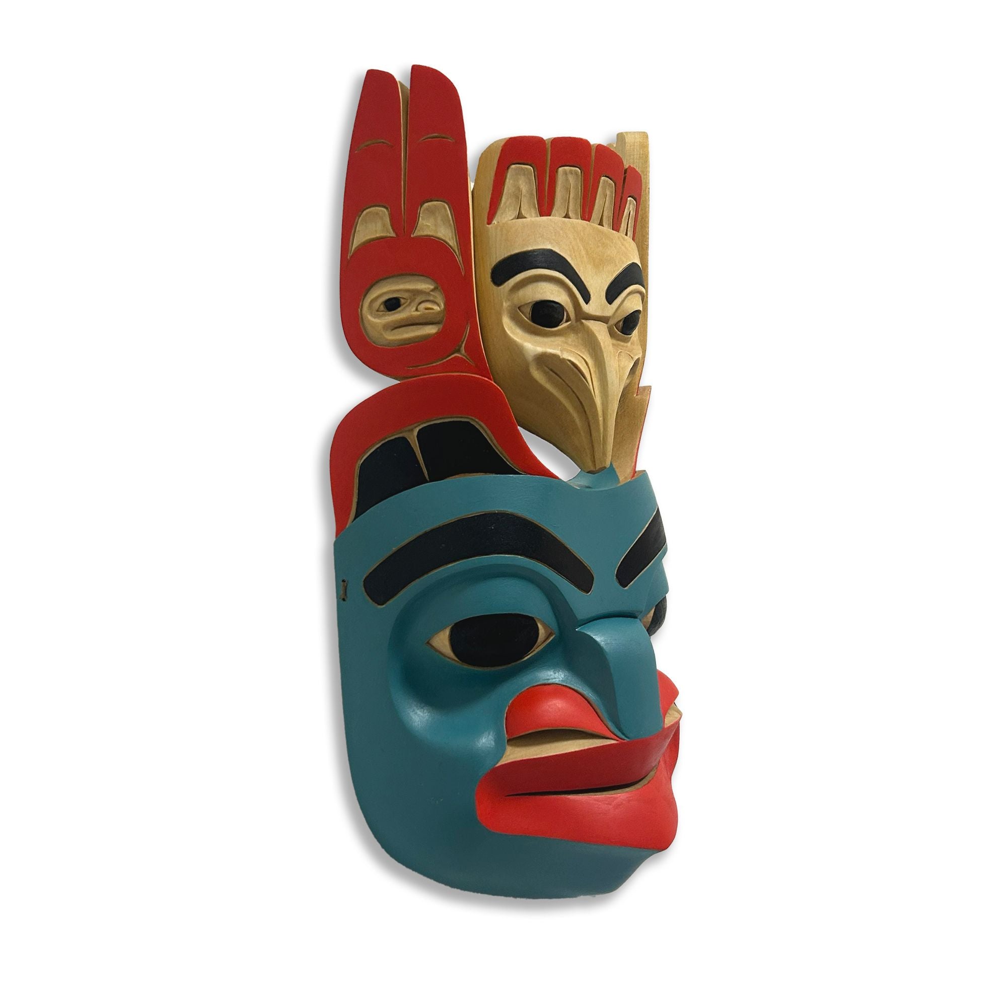 Bear Raven Transformation Mask by Tlingit/Tutchone artist Eugene Alfred