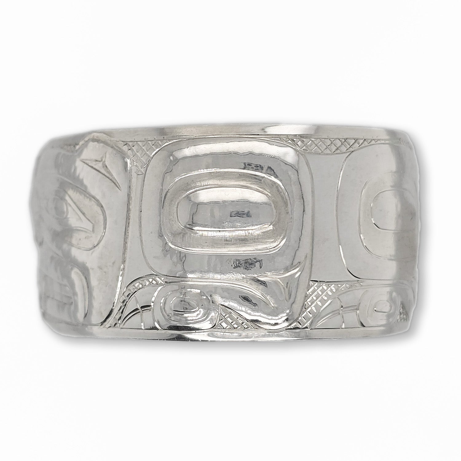 Silver Raven Moon Repousse 1