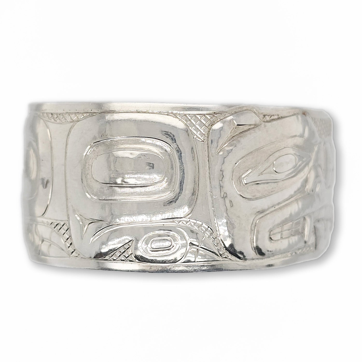 Silver Raven Moon Repousse 1