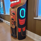 Haida Bear Raven Transformation Totem Pole