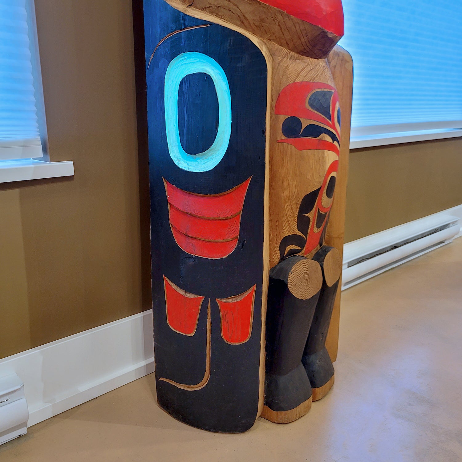 Haida Bear Raven Transformation Totem Pole