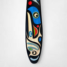 Sandblasted Raven Paddle by Kwakwaka'wakw Artist Trevor Hunt