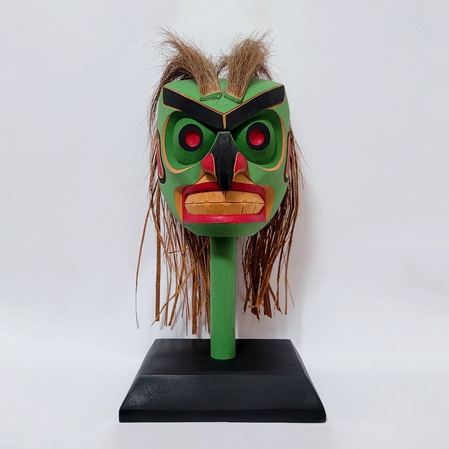 Wild Man of the Woods Rattle by Kwakwaka'wakw artist Charlie Johnson