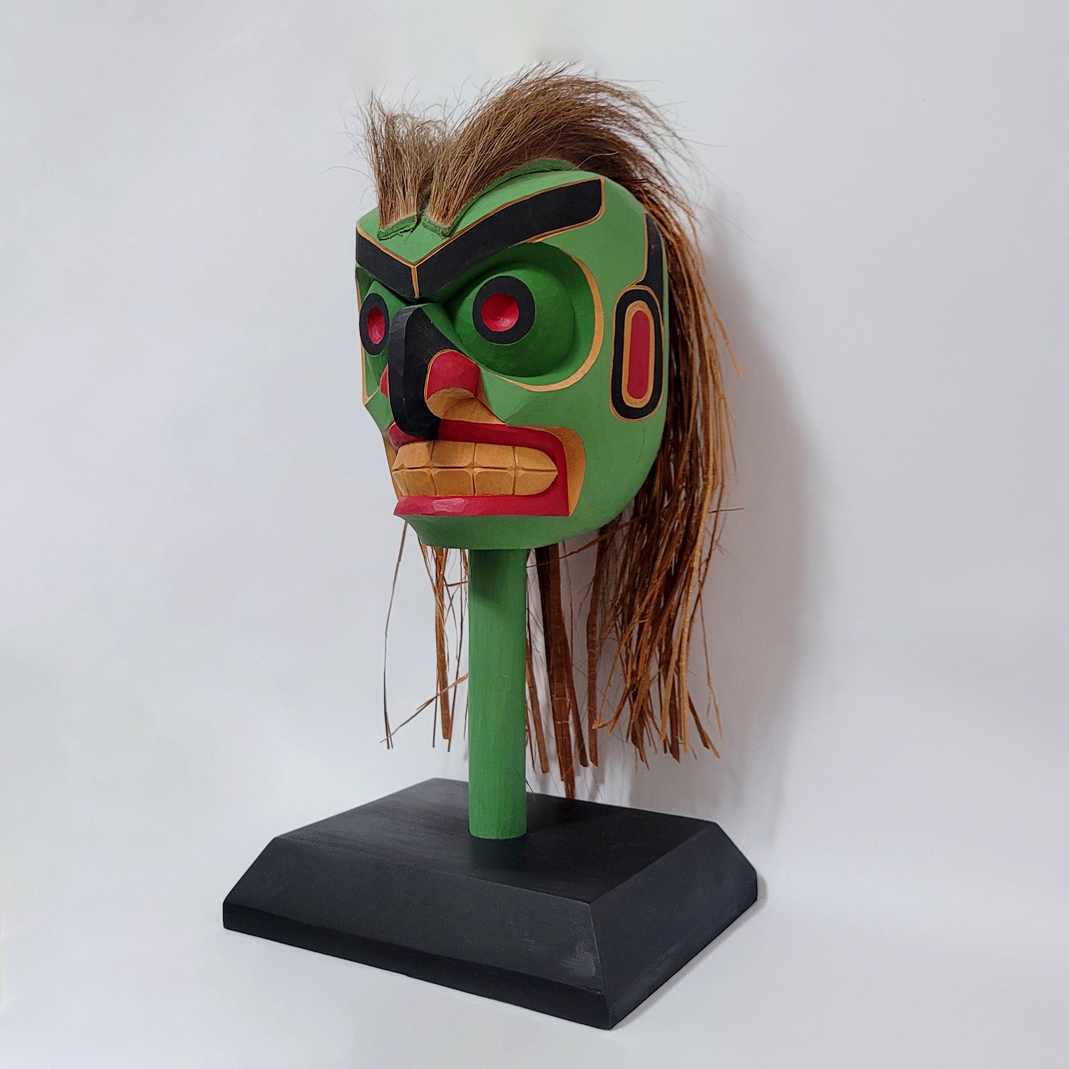 Wild Man of the Woods Rattle by Kwakwaka'wakw artist Charlie Johnson