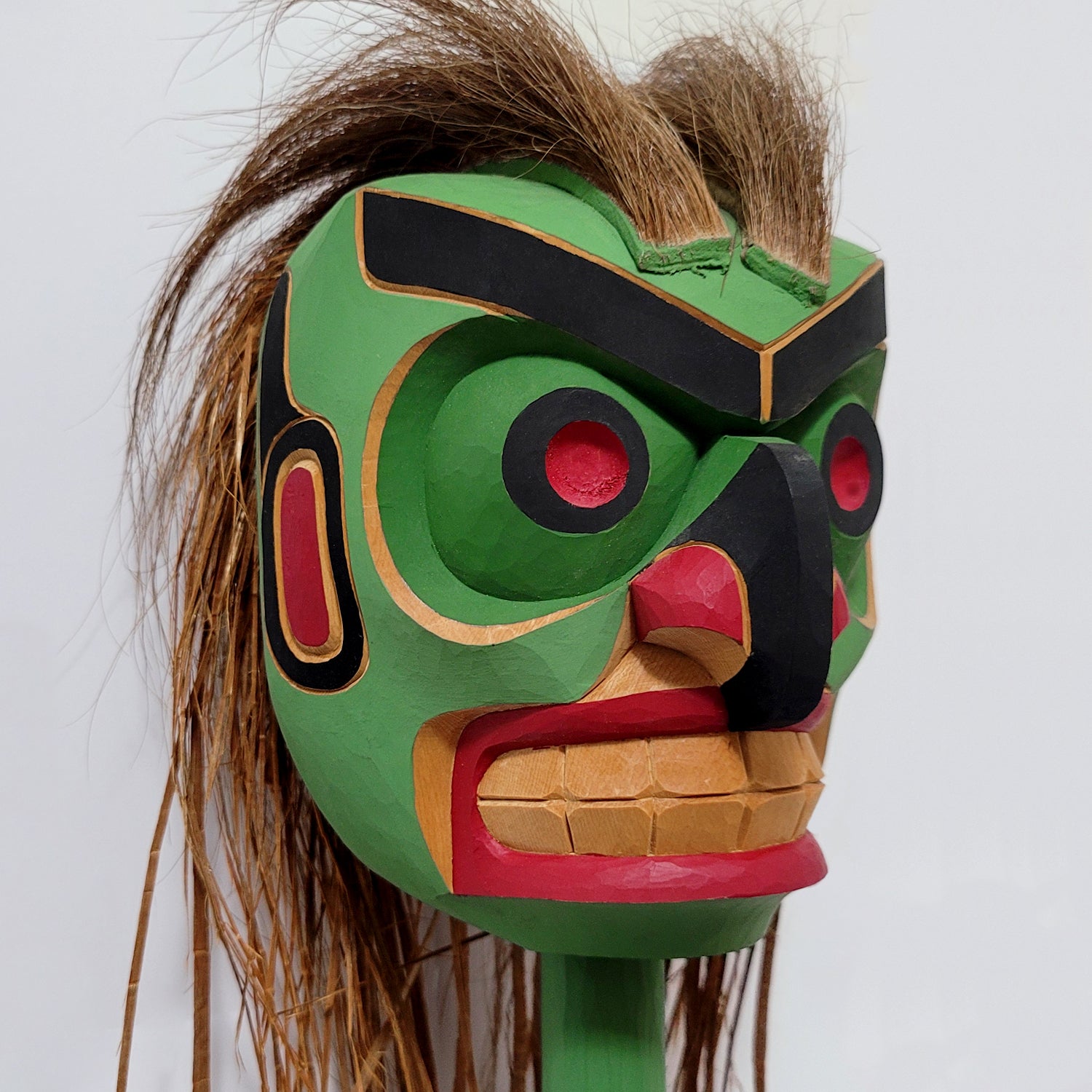 Wild Man of the Woods Rattle by Kwakwaka'wakw artist Charlie Johnson