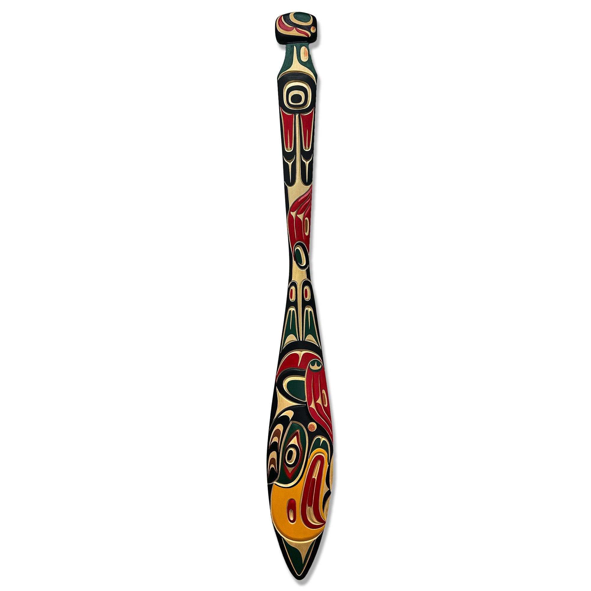 Carved Eagle Paddle by Kwakwaka'wakw artist Tom D. Hunt