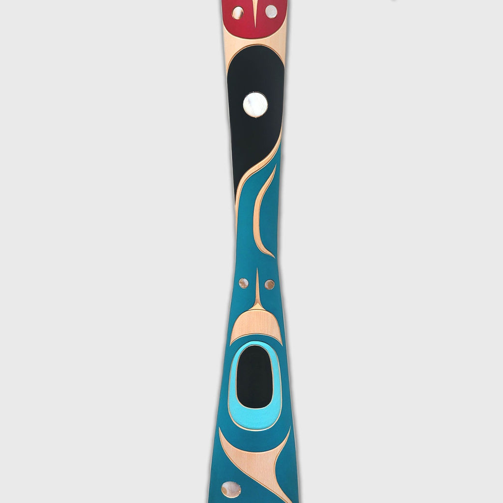 Indigenous Eagle Paddle by Kwakiutl artist Trevor Hunt