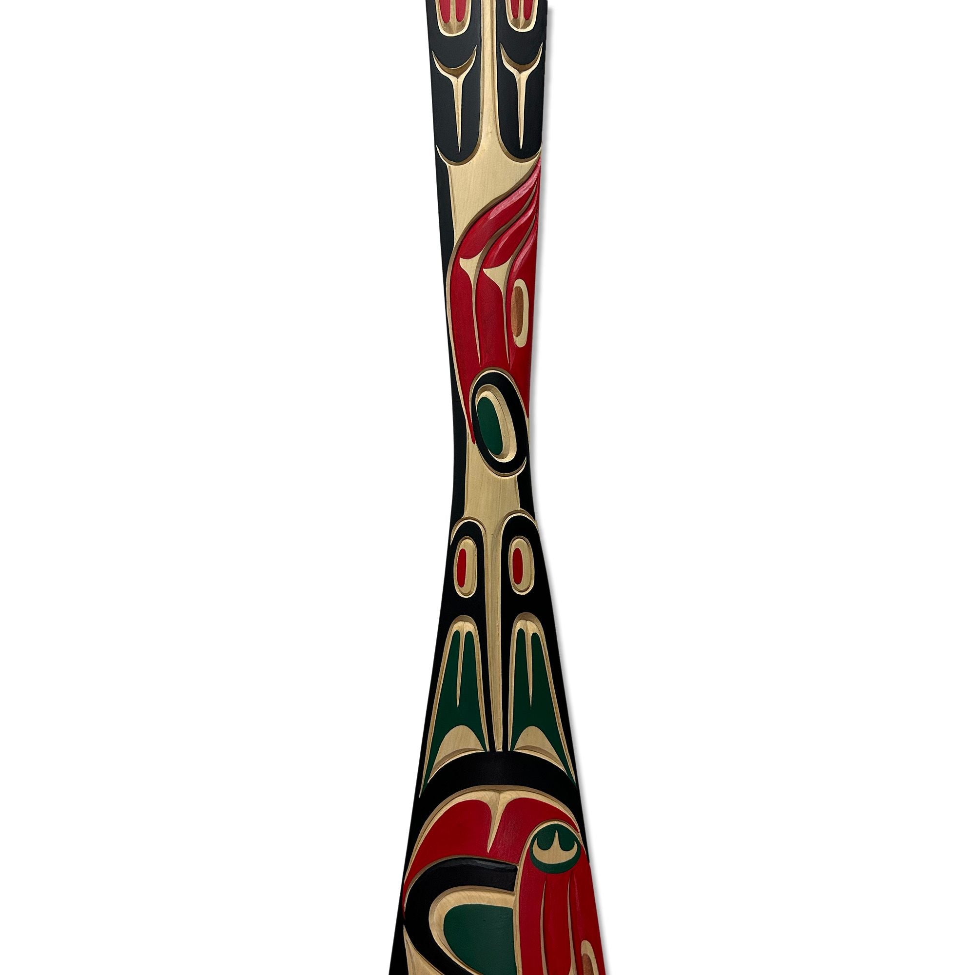 Carved Eagle Paddle by Kwakwaka'wakw artist Tom D. Hunt