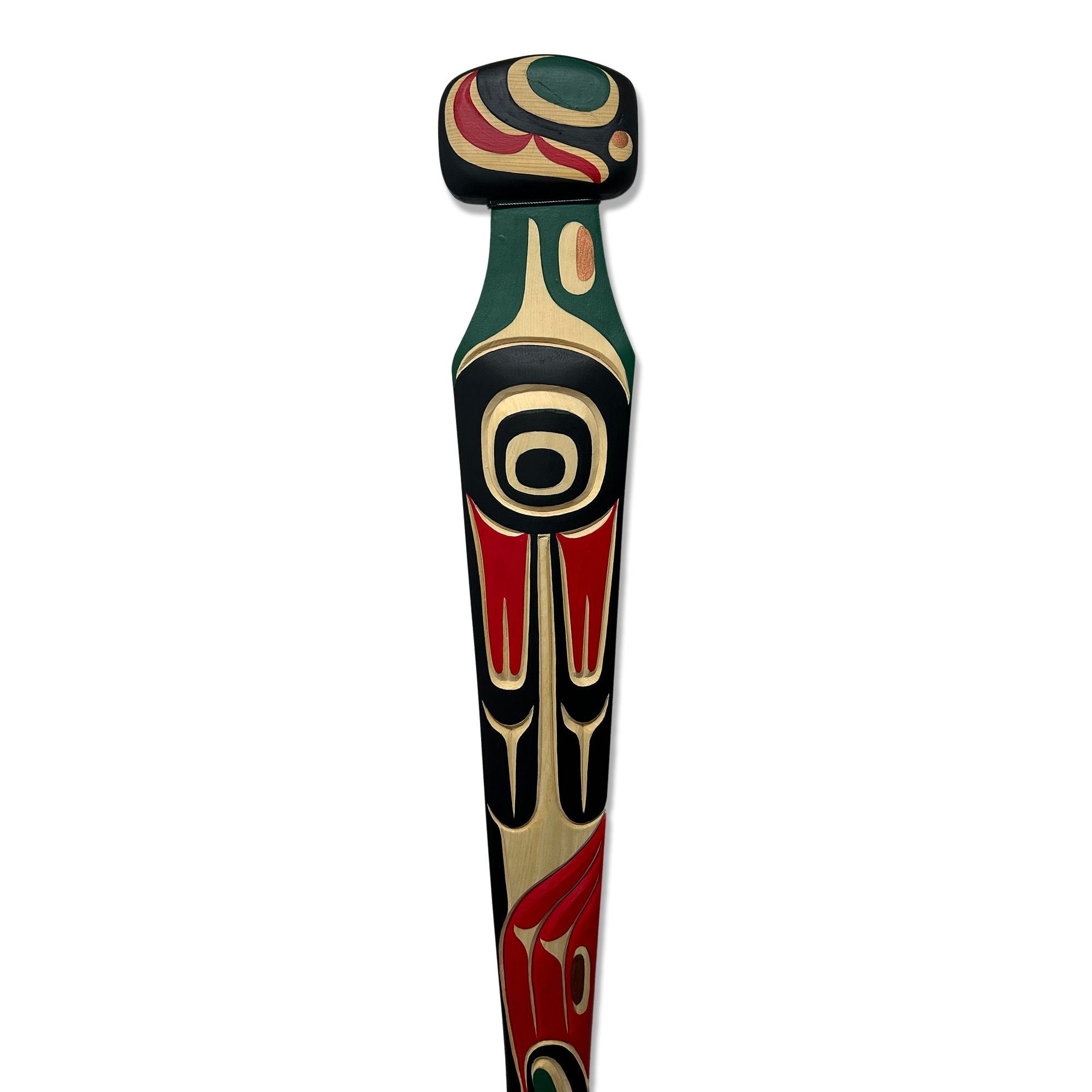 Carved Eagle Paddle by Kwakwaka'wakw artist Tom D. Hunt