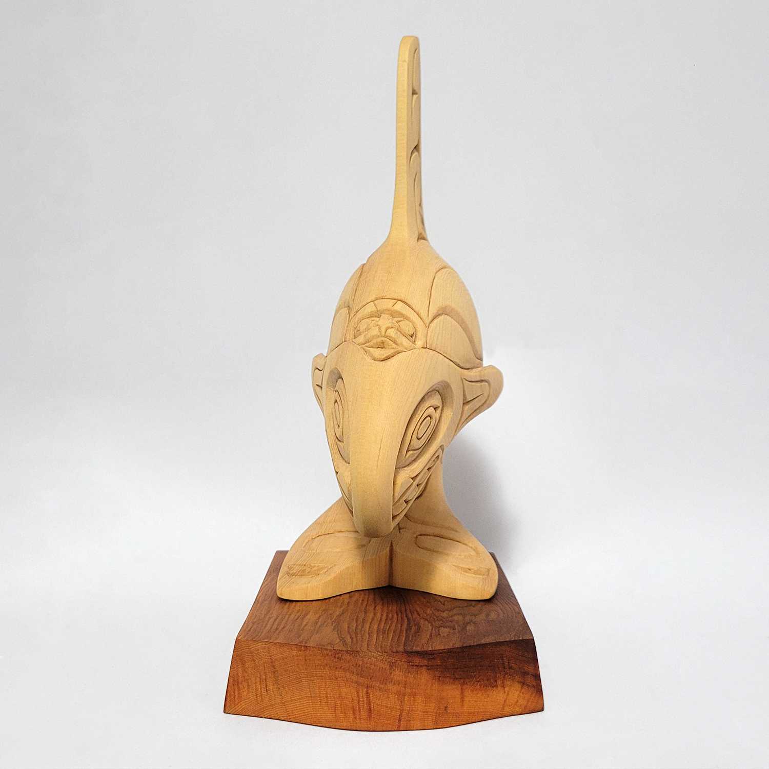 Cedar Killer Whale Sculpture by Kwakwaka'wakw artist Greg Henderson