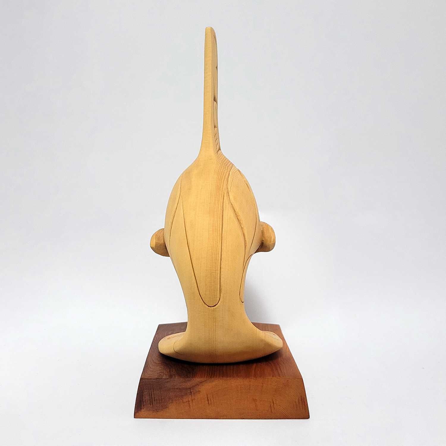 Cedar Killer Whale Sculpture by Kwakwaka'wakw artist Greg Henderson