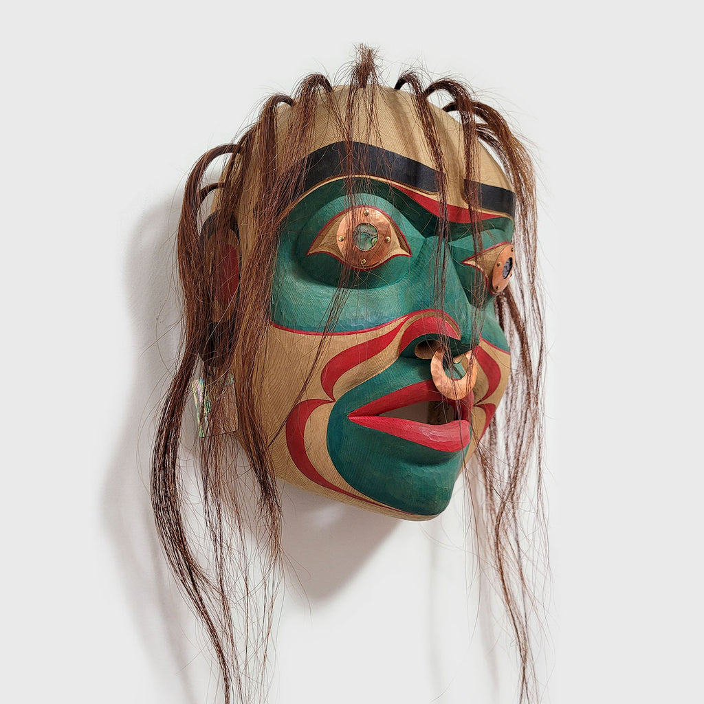 Copper Maker Woman Mask by Kwakwaka'wakw artist Raymond Shaw