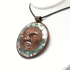 Copper and Abalone Moon Pendant by Haida/Tsimshian artist Mitch Adams