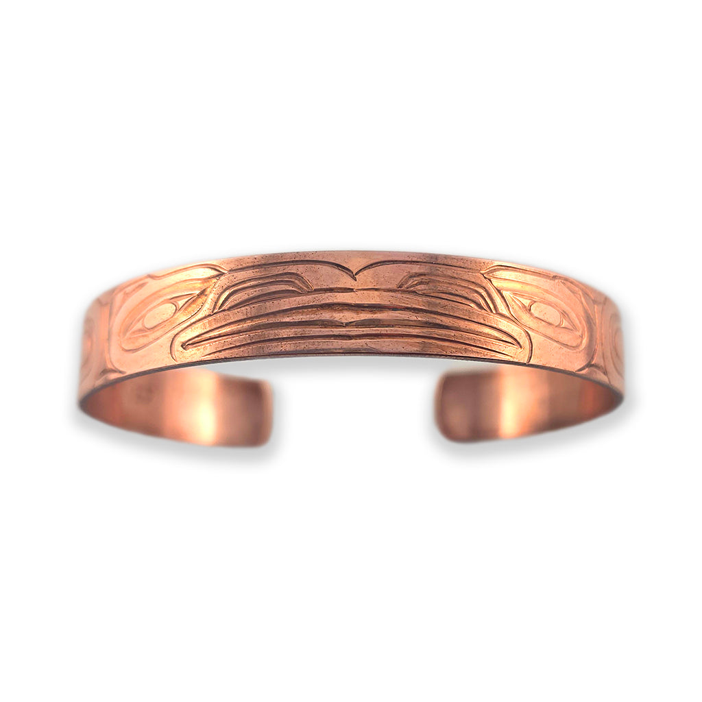 Copper Ravens Bracelet by Haida artist Derek White