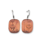 Copper Salmon Egg earrings by Haida artist Derek White