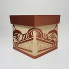 Wolf Bentwood Box made by Kwakwaka'wakw artist Sandy Johnson 