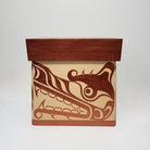 Wolf Bentwood Box made by Kwakwaka'wakw artist Sandy Johnson 