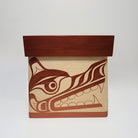 Wolf Bentwood Box made by Kwakwaka'wakw artist Sandy Johnson 