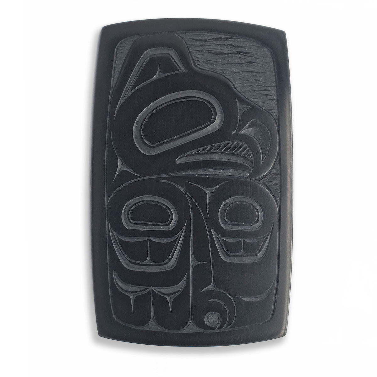 Argillite Hawk Dish by Haida artist Denny Dixon – Spirits of the West ...
