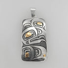 Silver and Gold Eagle Pendant by Kwakwaka'wakw artist David Neel