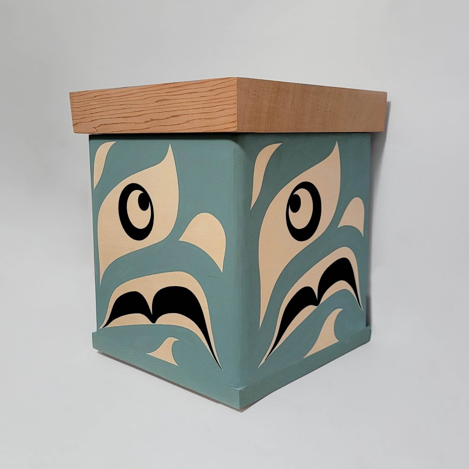 Small Eagle Bentwood Box by Kwakiutl artist Trevor Hunt