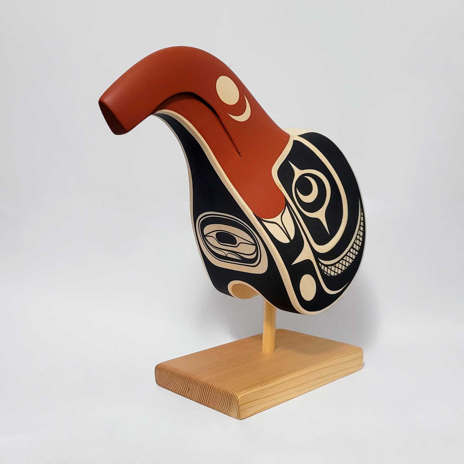 Eagle Mask on stand by Kwakwaka'wakw artist Rod Smith