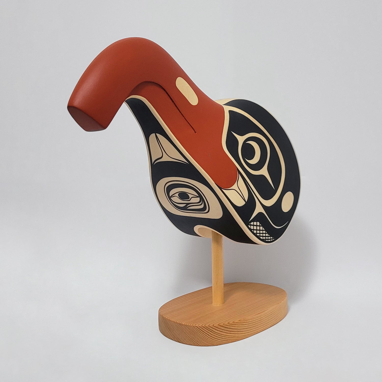 Eagle Mask on stand by Kwakwaka'wakw artist Rod Smith