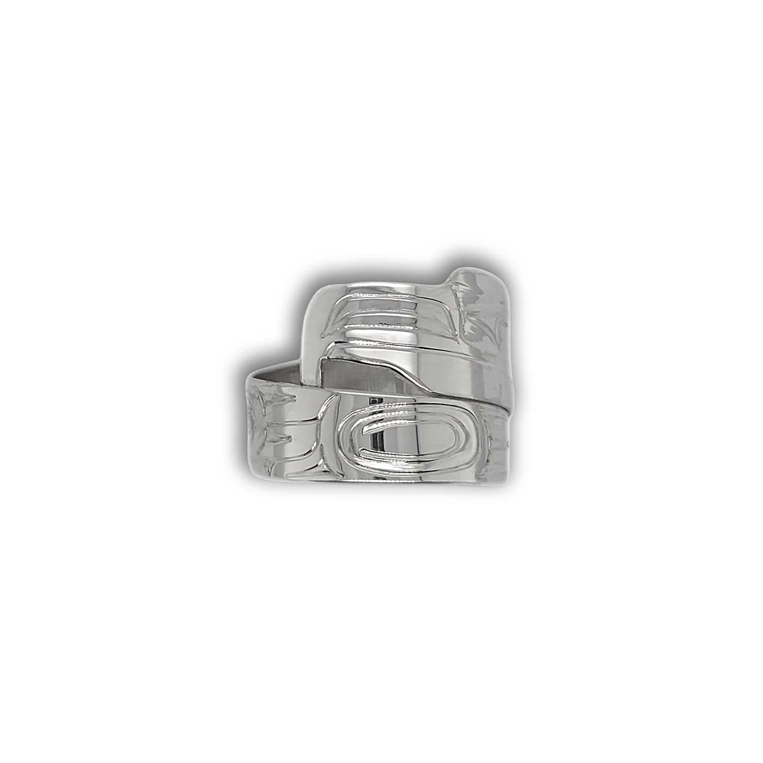 Silver Eagle Wrap Ring by Kwakwaka'wakw artist Garner Moody