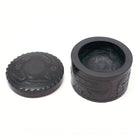Round Argillite Box by Haida artist Denny Dixon