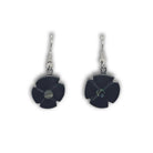 Argillite Flower Earrings by Haida artist Amy Edgars