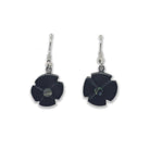 Argillite Flower Earrings by Haida artist Amy Edgars