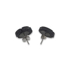 Argillite Flower Earrings by Haida artist Amy Edgars