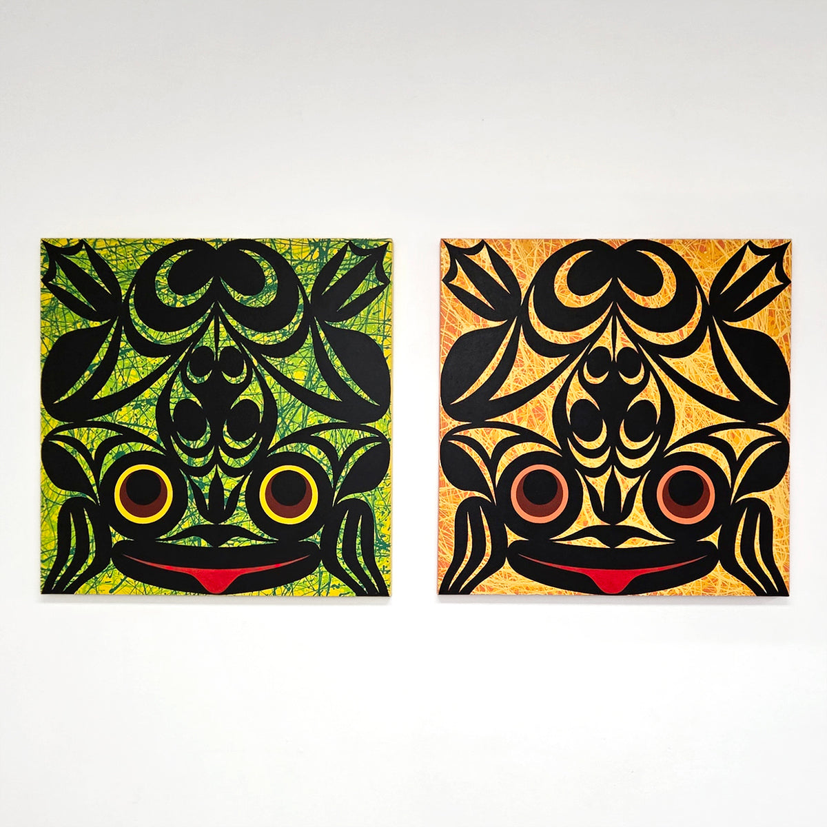 Frog Painting by Coast Salish and Kwakwaka'wakw artist Maynard Johnny Jr.