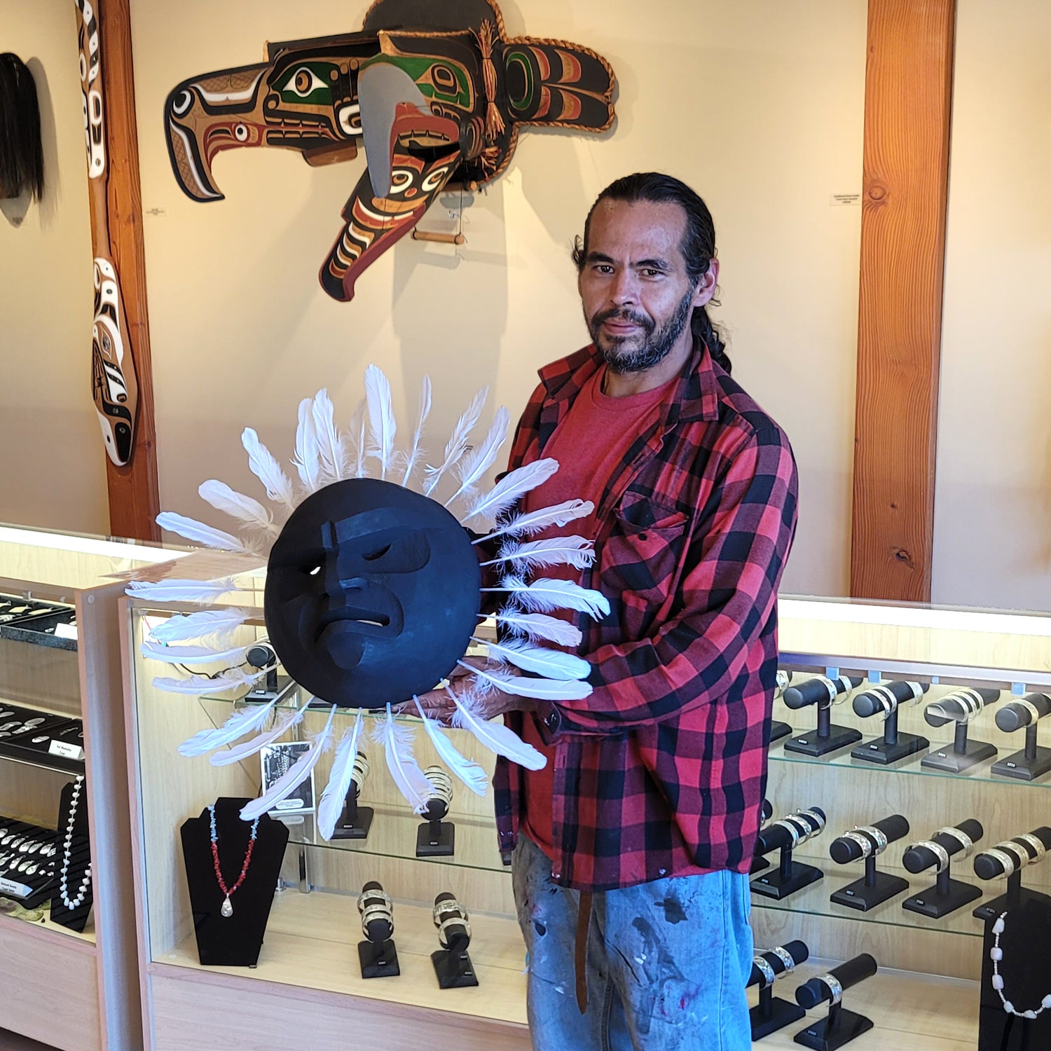 Eclipse Mask by Kwakwaka'wakw carver Gilbert Dawson