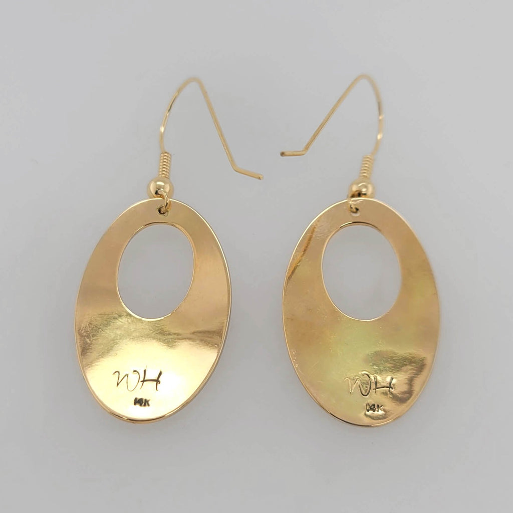 Gold Eagle Earrings by Tsimshian artist Bill Helin