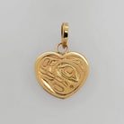 Gold Bear Heard Pendant by Kwakwaka'wakw artist Joe Wilson