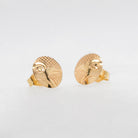 Gold Hummingbird Studs by Cree artist Justin Rivard