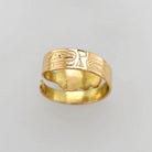 Gold Hummingbird Wrap Ring by Haida artist Garner Moody