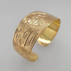 Gold Moon Embracing the Sun Bracelet by Tsimshian artist Bill Helin