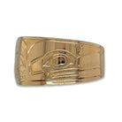 Gold Orca and Raven Bracelet by Coast Salish/Kwakwaka'wakw artist Noel Brown