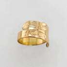 Gold Raven Wrap Ring by Haida artist Garner Moody