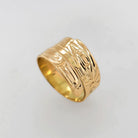 Gold Raven Wrap Ring by Haida artist Garner Moody